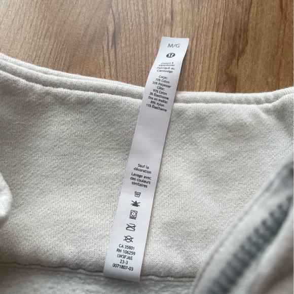 Lululemon Scuba Oversized Funnel Neck Half Zip - Sz Medium / Large - Picture 3 of 8